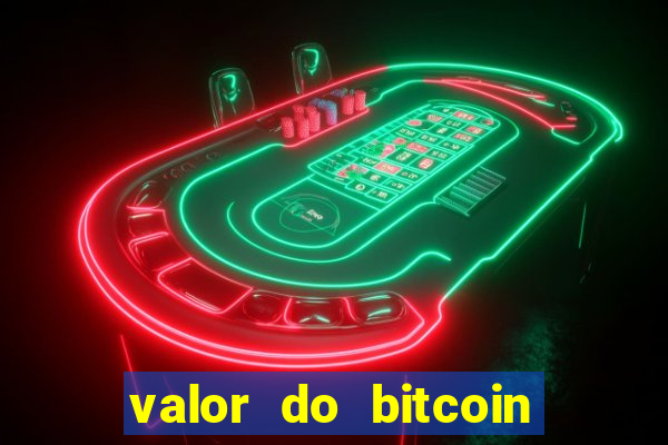 valor do bitcoin em 2020